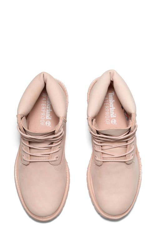 Timberland Premium Waterproof Boot In Light Pink Nubuck
