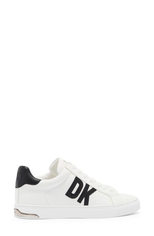 Shop Dkny Logo Sneaker In Brght White/black