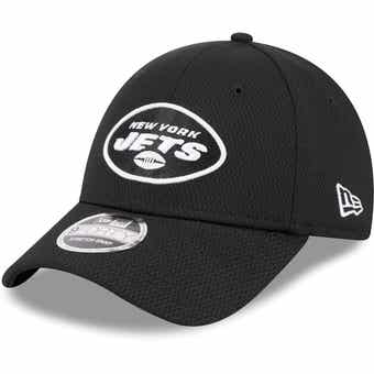 Men's New Era Black New York Jets A-Frame Trucker 9FORTY Adjustable Hat