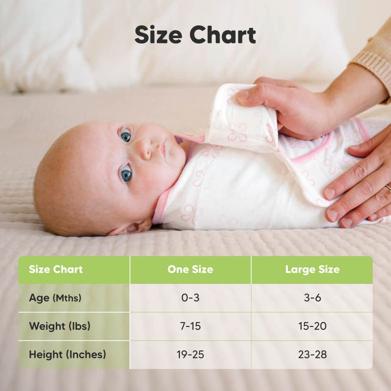 Keababies 3-pack Soothe Zippy Swaddle Wrap In Blossom