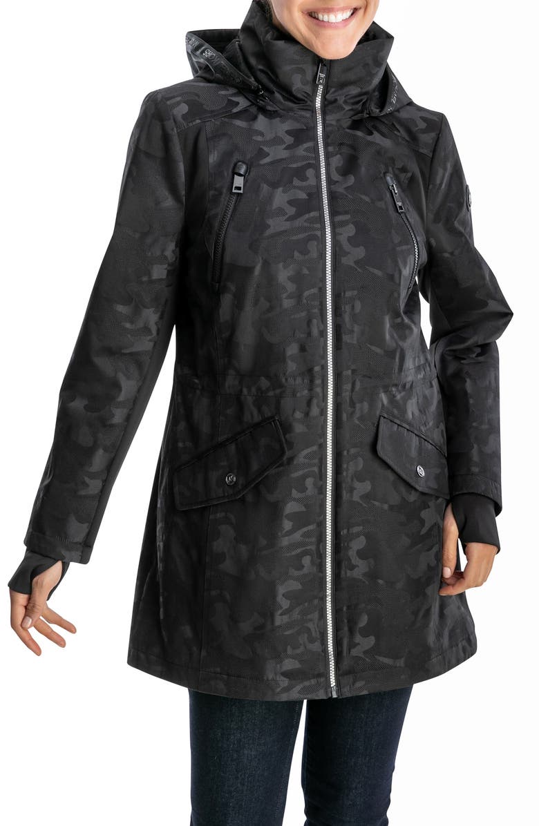 give initial Luftpost MICHAEL KORS Camo Water-Resistant Hooded Fleece Lined Anorak Jacket |  Nordstromrack