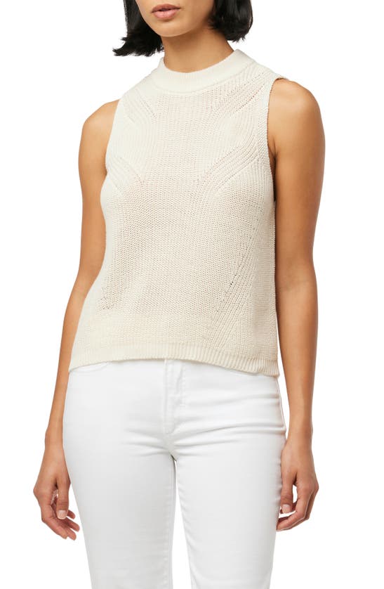 Shop Joe's Cotton Sweater Tank Top In Ivory