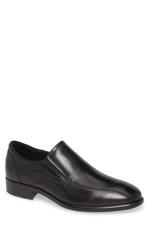 Ecco Me’n Oxford Dress Shoes Loafers Lace Up Black Leather