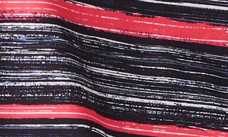 Nz Active By Nic+zoe Painted Stripe Flow Fit T-shirt In Pink Multi