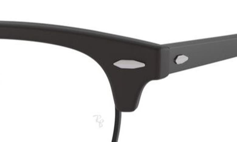 Ray Ban 49mm Optical Glasses In Matte Black