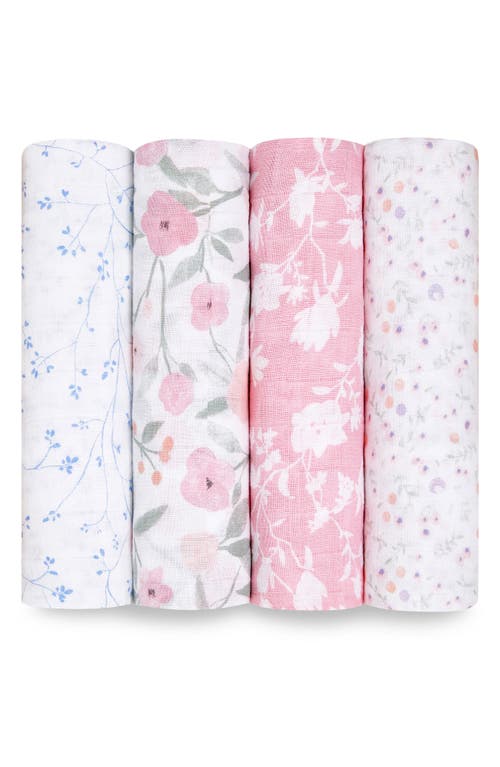 aden + anais 4-Pack Classic Swaddling Cloths in Ma Fleur