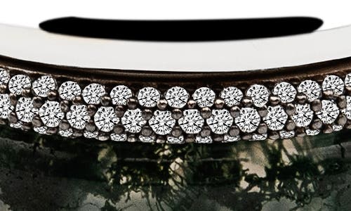 By Pariah Aurea Diamond Stack Ring In White