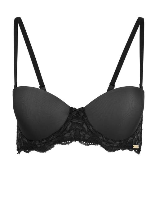 Adore Me Lyza Push Up Balconette Bra In Black