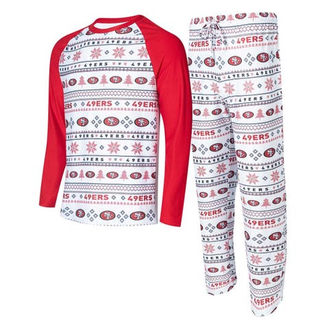 Women's Concepts Sport White/Red St. Louis Cardinals Flagship Long Sleeve V-Neck T-Shirt & Pants Sleep Set Size: 3XL