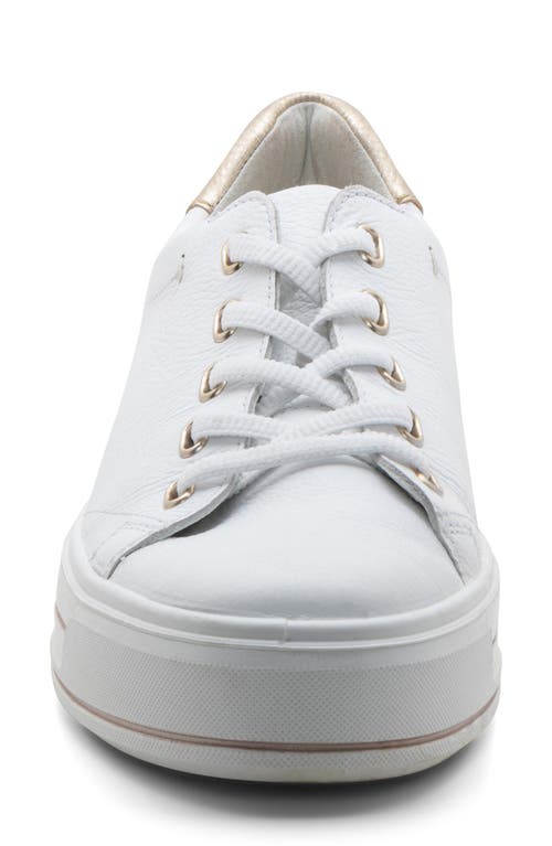 Shop Ara Crystal Platform Sneaker In White