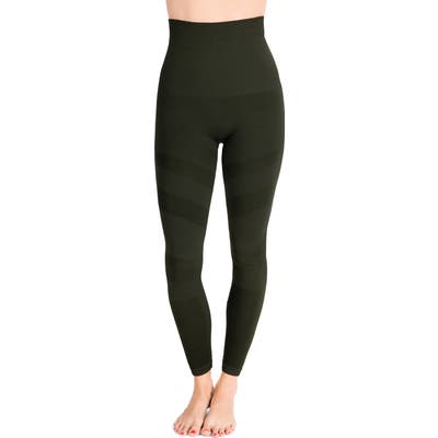 Belly Bandit Mother Tucker Compression Moto Leggings, Green