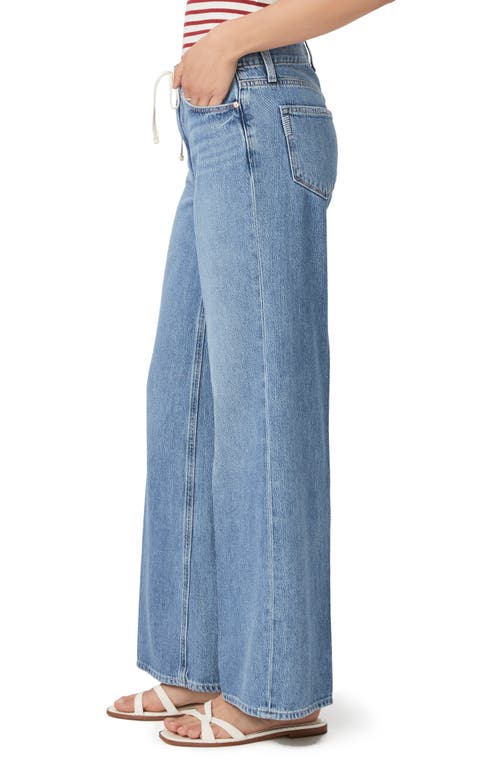 Paige Zoey Drawstring Wide-leg Jeans In Alaya
