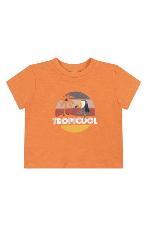Shop Petit Lem 3-piece Romper, Top & Shorts Set In Orange Toucan