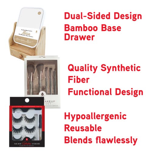 Pursonic Glamour Essentials Bundle 3 Piece Set In Beige