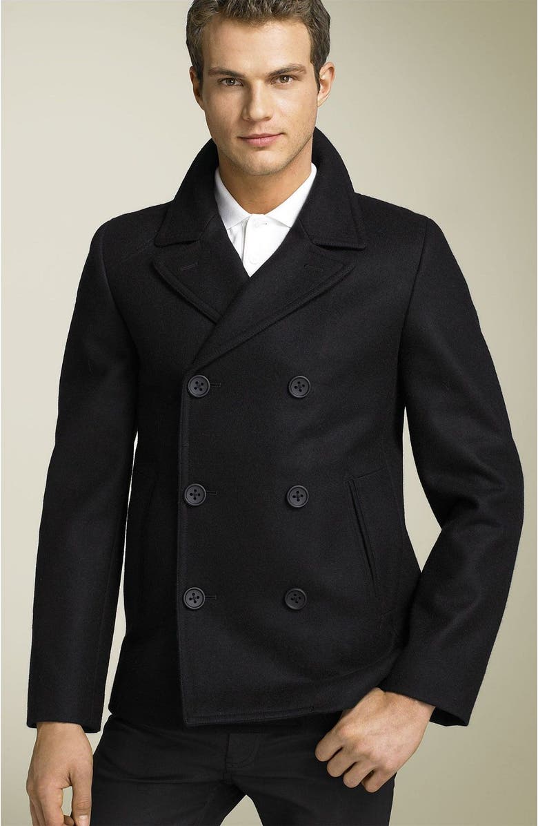 MARC BY MARC JACOBS Peacoat with Patent Leather Trim | Nordstrom
