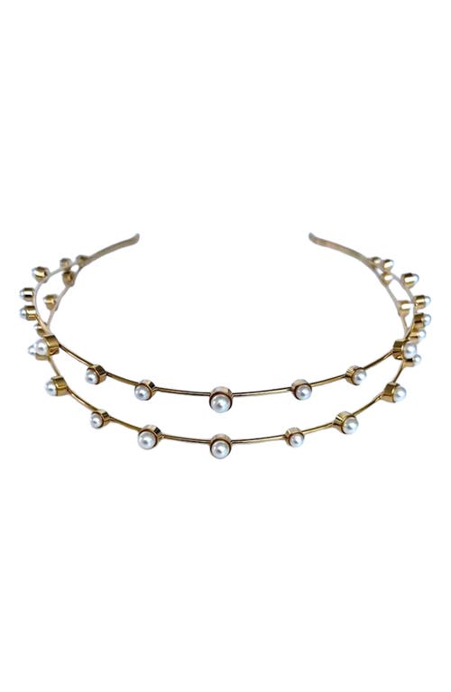 Brides & Hairpins Florence Headband in Gold at Nordstrom
