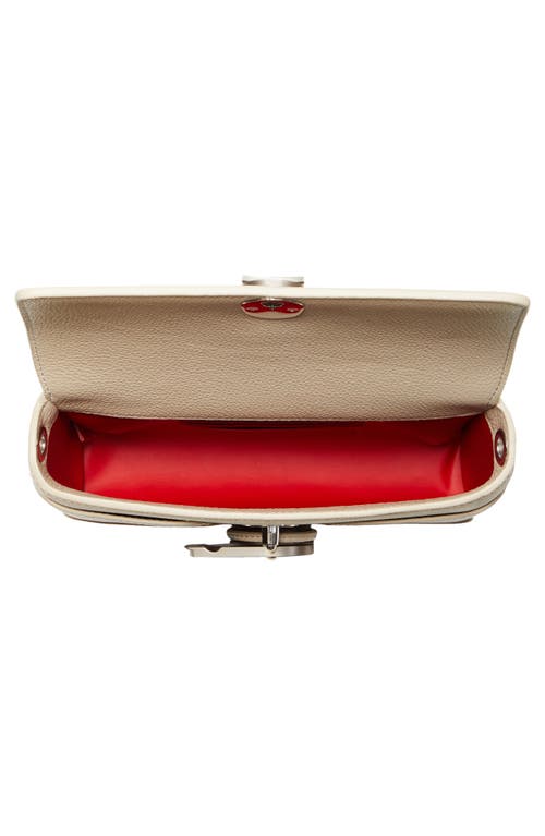 Shop Christian Louboutin Groovy East/west Calfskin Crossbody Bag In Saharienne/saharienne