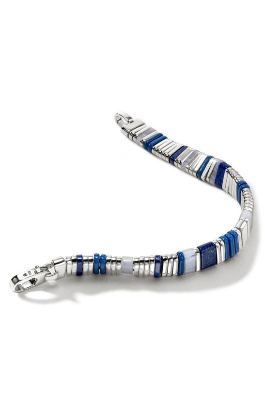 Shop John Hardy Colorblock Sterling Silver Bracelet In Blue