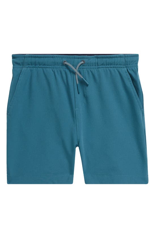 Shop Vineyard Vines Kids' Everest Pull-on Shorts In Mallard Blue