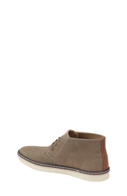 Johnston & Murphy Kids' Mcguffey Chukka Boot In Gray Oiled Nubuck