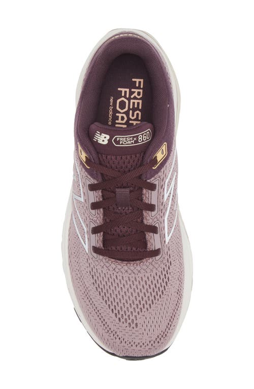 New Balance Women's Fresh Foam X 860v14 Running Shoes In Ice Wine/plum Brown