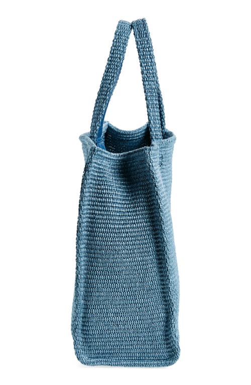 Shop Givenchy Soft Raffia G-tote In Denim Blue