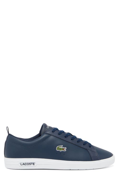 Lacoste Carnaby Pro Leather Sneakers In 092 Nvy/wht