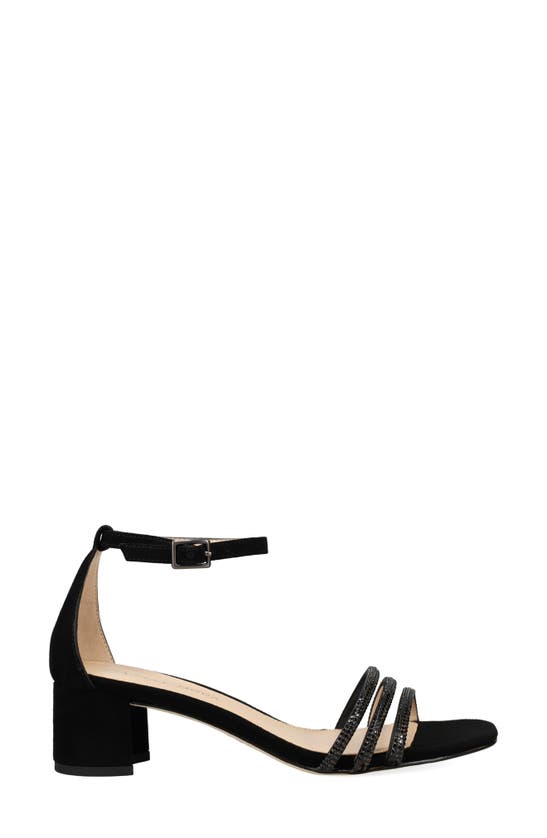 Pelle Moda Waite Ankle Strap Sandal In Black