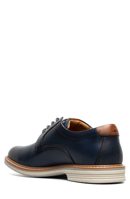 Shop Florsheim Norwalk Plain Toe Derby In Navy