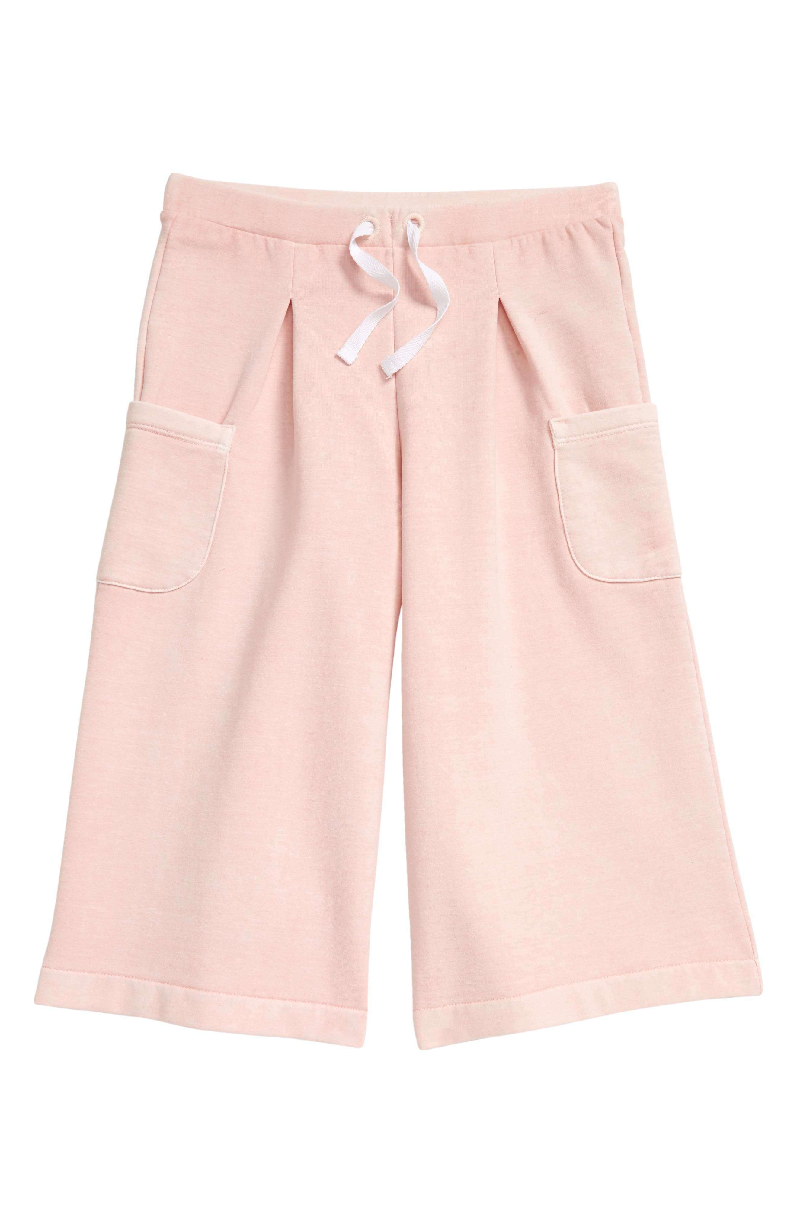 Open Edit Kids' Wide Leg Cozy Sweatpants in Pink English