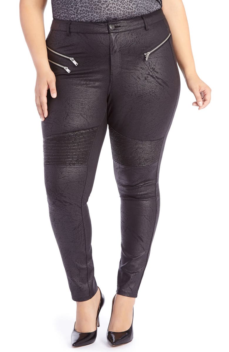 ADDITION ELLE LOVE AND LEGEND Crackle Ponte Ankle Pants (Plus Size ...