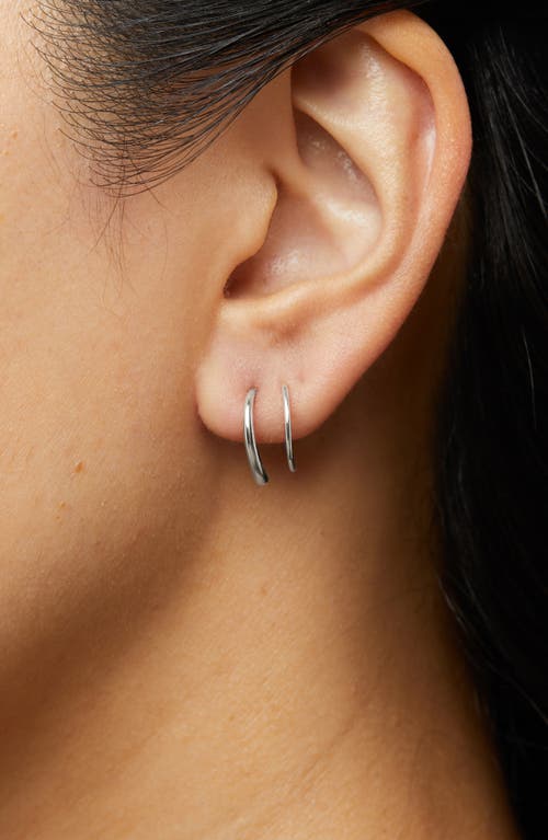 Ana Luisa Harley Double Hoop Earrings In Silver