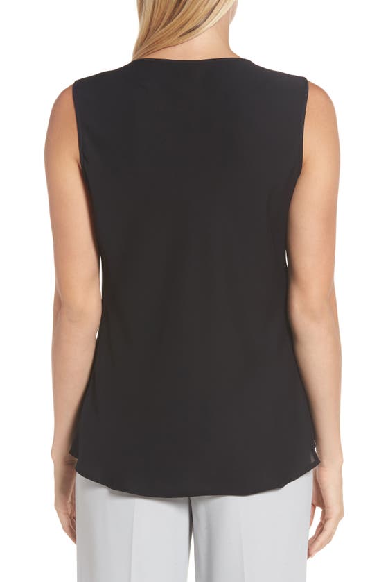 Nic + Zoe Easy Keyhole Tank Top In Black Onyx