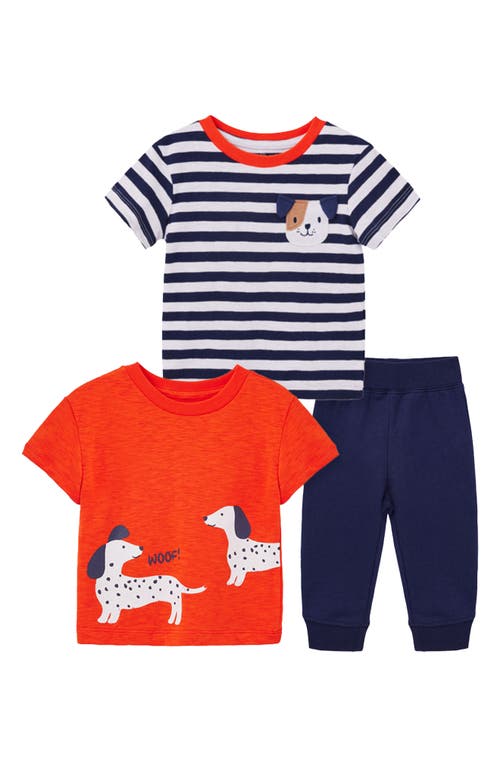 Little Me Puppy 2-Pack Tops & Pants Set in Blue