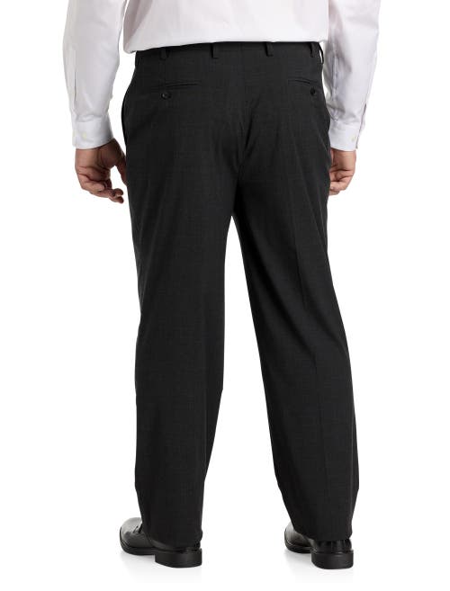 Oak Hill Premium By Dxl Oak Hill Windowpane Suit Pants In Grey