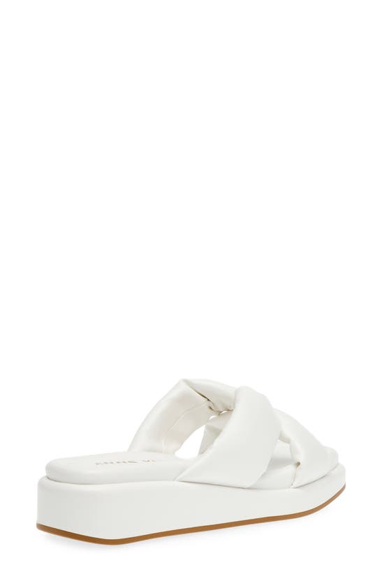 Shop Anne Klein Aspire Wedge Sandal In White Smooth