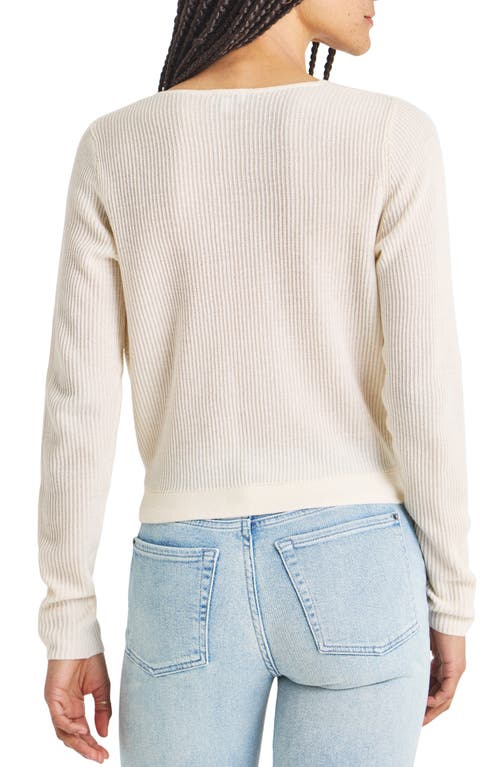 Shop Splendid Leah Twist Front Sweater In Coconut