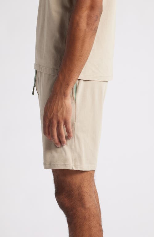 Hugo Boss Boss Mix Match Pajama Shorts In Light Beige