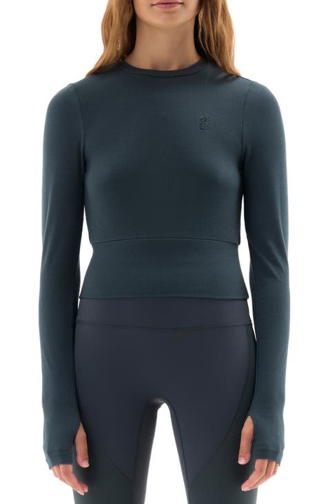 Gymshark Flex Sports Long Sleeve Crop Top Black - $20 (50% Off Retail) -  From Julia