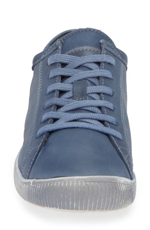 Shop Softinos By Fly London Isla Sneaker In Navy Washed Leather