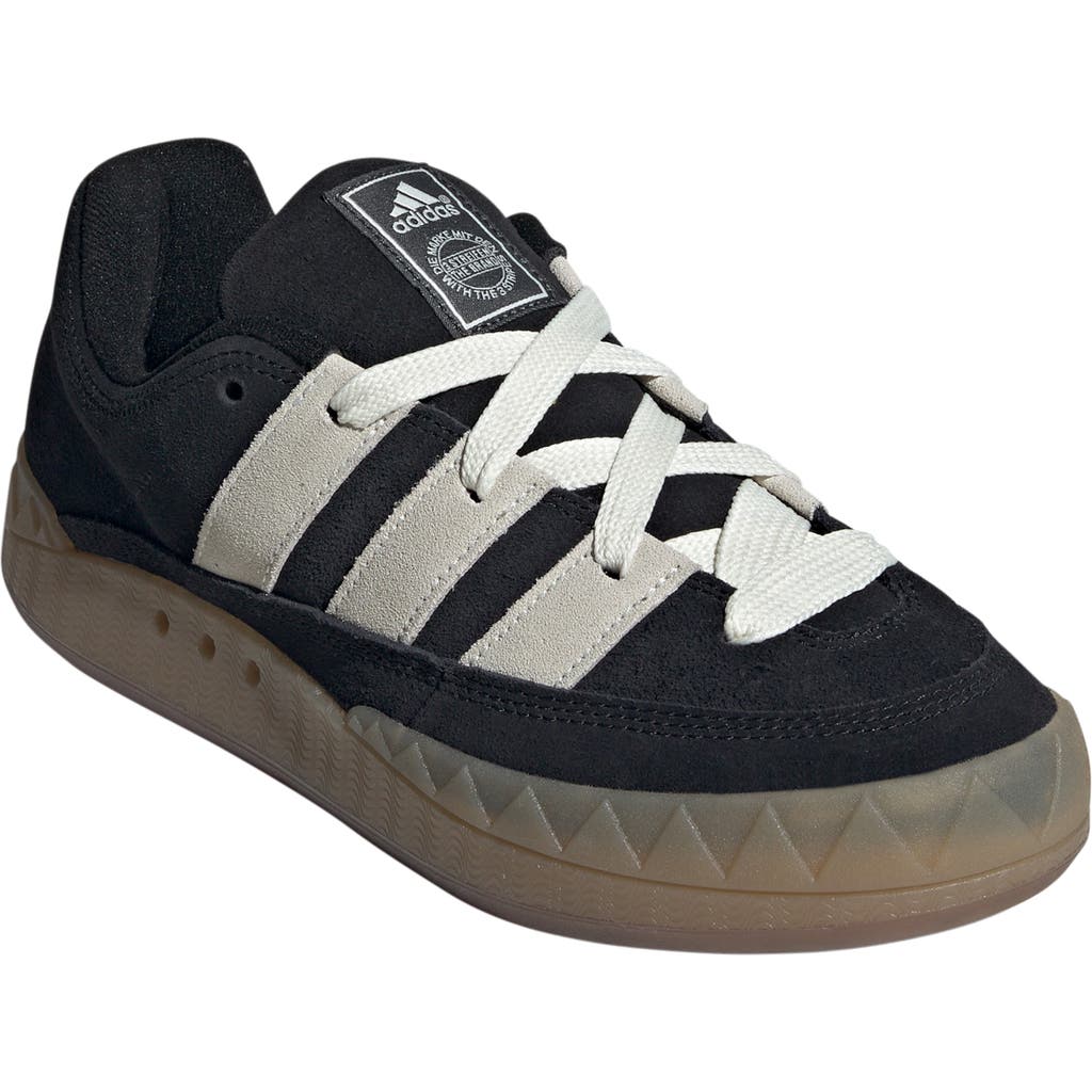Adidas Originals Adidas Adimatic Sneaker In Core Black/off White/gum 3