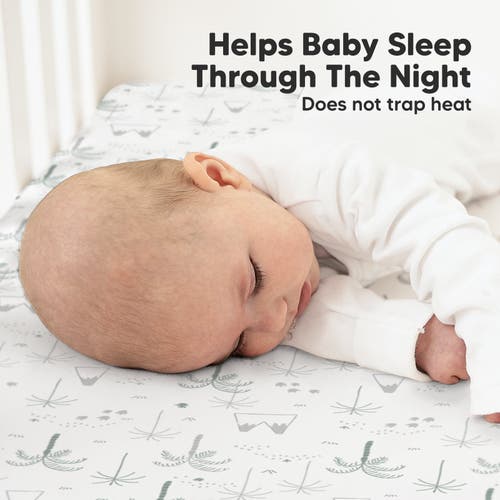 Keababies Soothe Fitted Crib Sheet In Dinodood