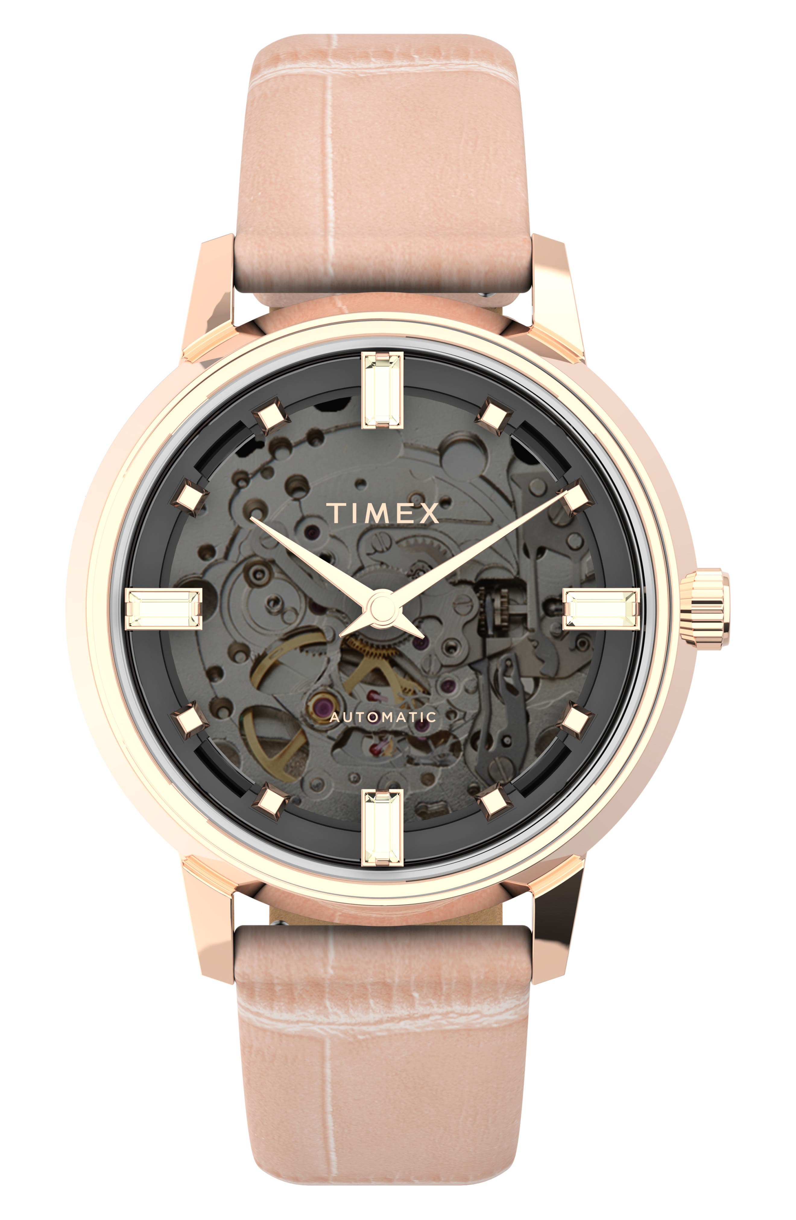 timex skeleton automatic watch