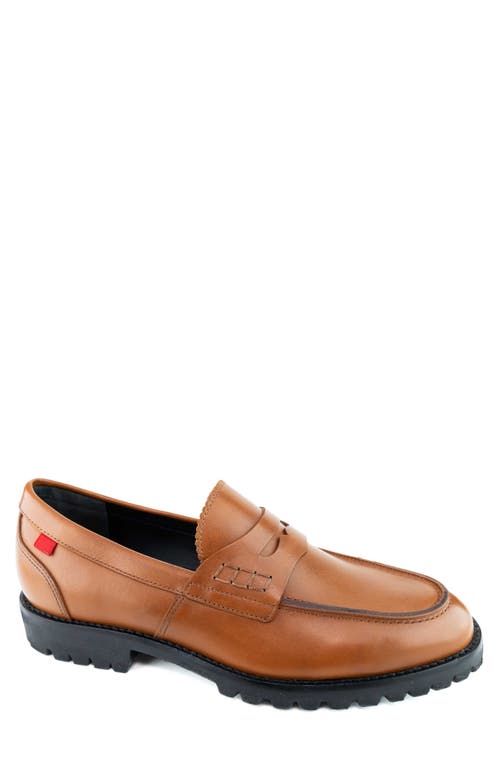 Marc Joseph New York Canal St. 2.0 Lugged Penny Loafer in Cognac 