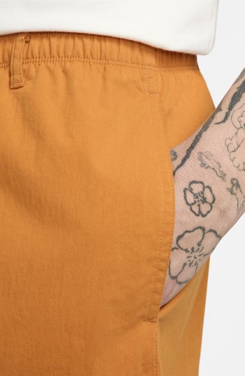 Shop Nike Life Drawstring Cargo Camp Shorts In Monarch/monarch