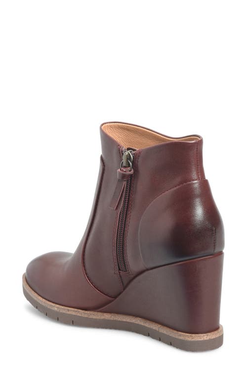 Söfft Maguire Waterproof Wedge Bootie In Bourbon Red