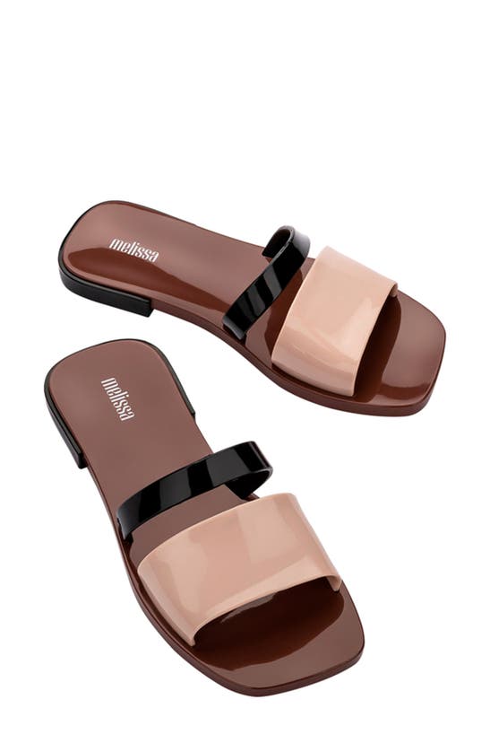Shop Melissa Ivy Water Resistant Slide Sandal In Beige