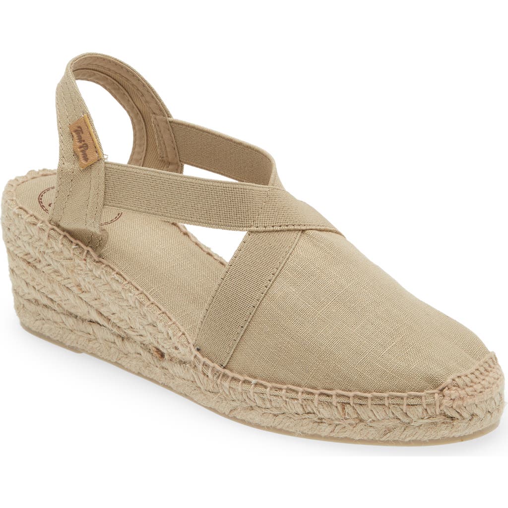 Toni Pons Medium Wedge Vegan Espadrilles In Nude