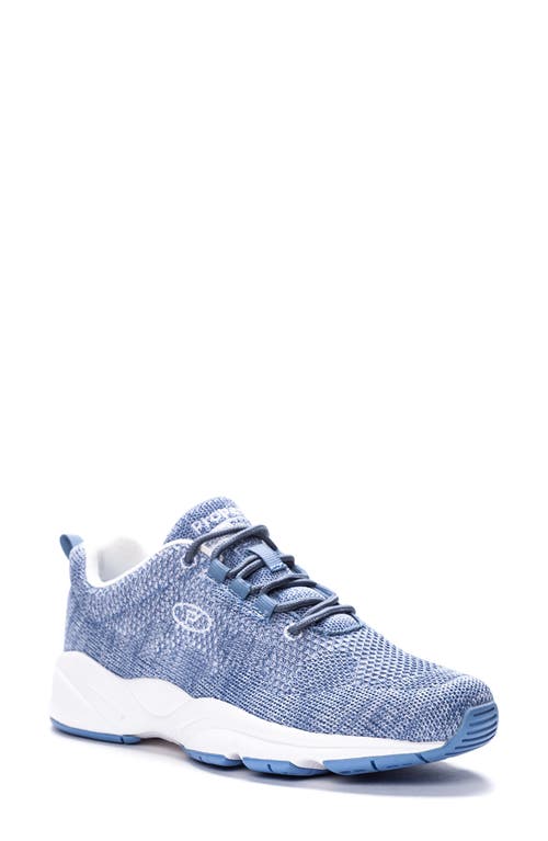 Stability Fly Sneaker in Denim/White Fabric