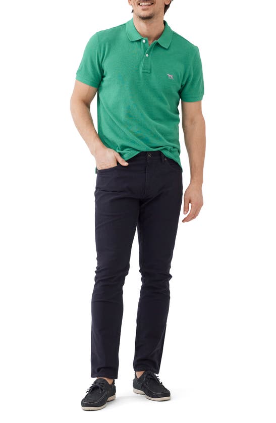 Shop Rodd & Gunn Gunn Piqué Sports Fit Cotton Polo In Emerald